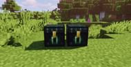 Two Ender Chests and their particles (Image via Minecraft)
